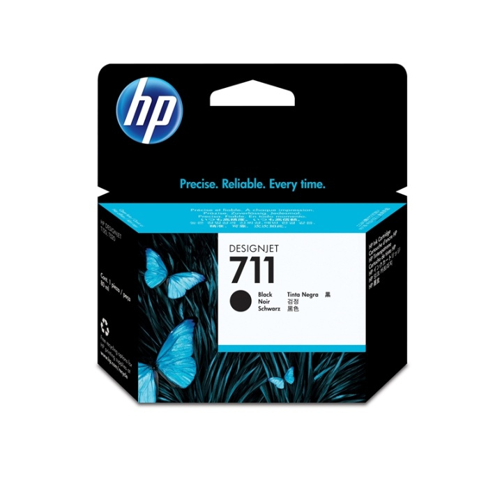 HP 711 bläckpatroner 1 styck Original Hög (XL) avkastning Svart in de groep COMPUTERS & RANDAPPARATUUR / Printers & Accessoires / Inkt & Toner / Inktpatronen / HP bij TP E-commerce Nordic AB (A14180)