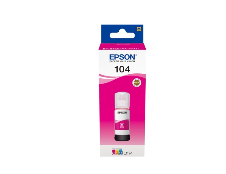 Epson 104 EcoTank Magenta ink bottle in de groep COMPUTERS & RANDAPPARATUUR / Printers & Accessoires / Inkt & Toner / Inktpatronen / Epson bij TP E-commerce Nordic AB (A14247)