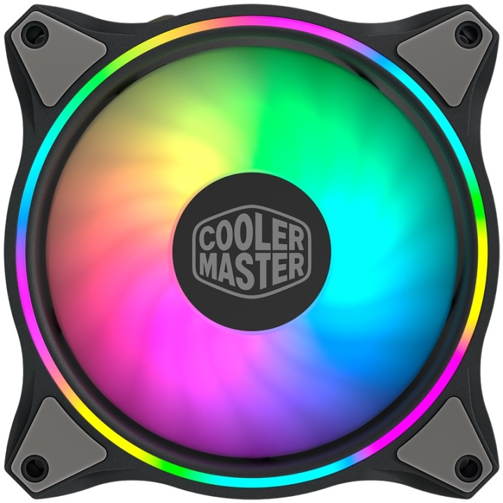 Cooler Master MasterFan MF120 Halo 3in1 Fan 12 cm Svart, Grå in de groep COMPUTERS & RANDAPPARATUUR / Computeronderdelen / Koeling / Chassisventilatoren bij TP E-commerce Nordic AB (A14365)