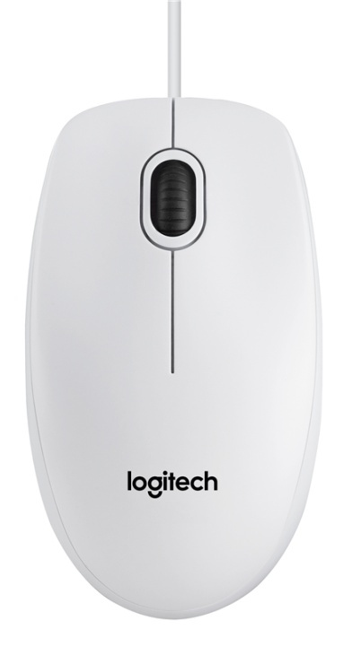 Logitech B100 datormöss Ambidextrous USB Type-A Optisk 800 DPI in de groep COMPUTERS & RANDAPPARATUUR / Muizen en toetsenborden / Muizen / Met kabel bij TP E-commerce Nordic AB (A14411)