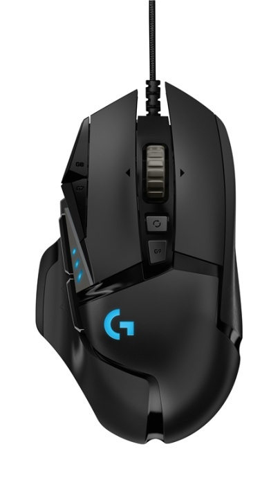 Logitech G502 Hero datormöss högerhand USB Type-A Optisk 16000 DPI in de groep COMPUTERS & RANDAPPARATUUR / GAMING / Muizen bij TP E-commerce Nordic AB (A14418)