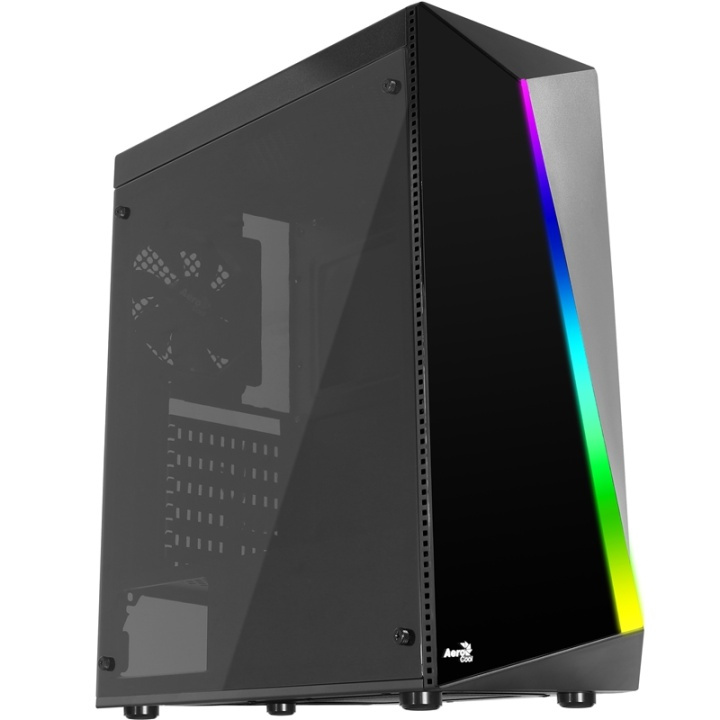 Aerocool Shard Midi Tower Svart in de groep COMPUTERS & RANDAPPARATUUR / Computeronderdelen / Chassis bij TP E-commerce Nordic AB (A14500)