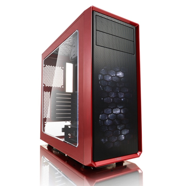 Fractal Design Focus G Midi Tower Svart, Röd in de groep COMPUTERS & RANDAPPARATUUR / Computeronderdelen / Chassis bij TP E-commerce Nordic AB (A14544)