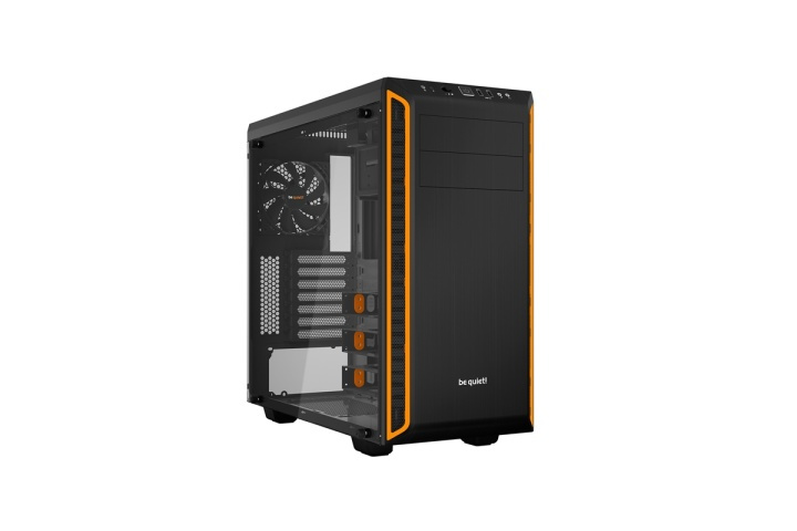 be quiet! Pure Base 600 Window Midi Tower Svart, Orange in de groep COMPUTERS & RANDAPPARATUUR / Computeronderdelen / Chassis bij TP E-commerce Nordic AB (A14557)