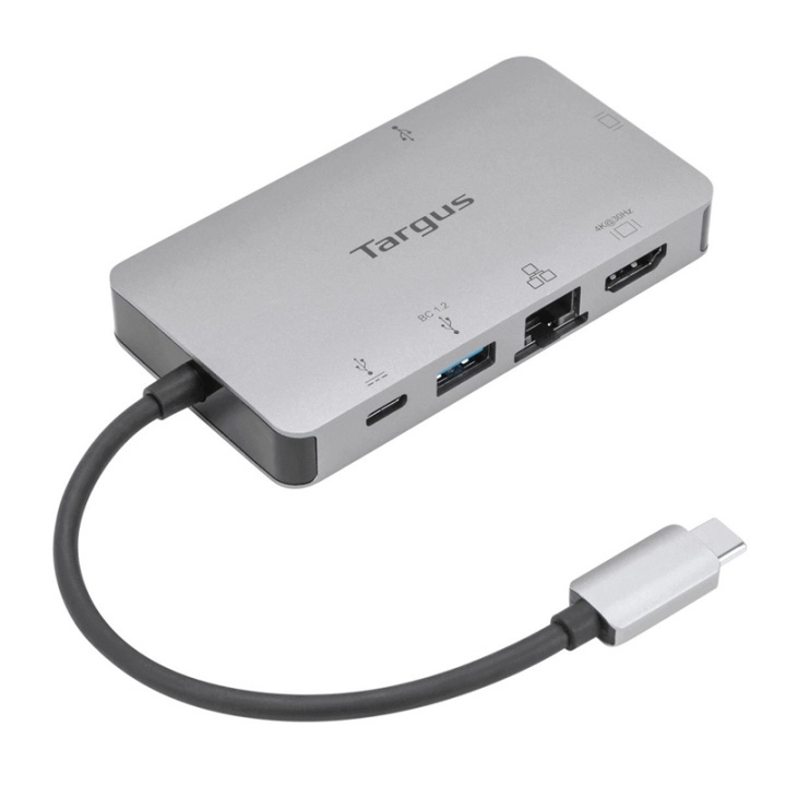 Targus DOCK419 Kabel USB 3.2 Gen 1 (3.1 Gen 1) Type-C Grå in de groep COMPUTERS & RANDAPPARATUUR / Laptops & accessoires / Docking station bij TP E-commerce Nordic AB (A14593)