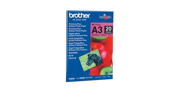 Brother BP71GA3 fotopapper A3 Blå, Röd Glansigt in de groep HOME ELECTRONICS / Foto & Video / Fotoapparatuur / Overige bij TP E-commerce Nordic AB (A14738)