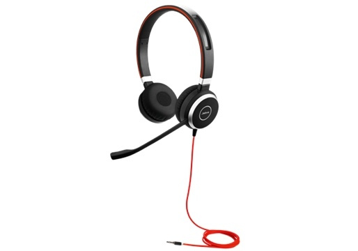 Jabra EVOLVE 40 Stereo Headset Huvudband Svart in de groep COMPUTERS & RANDAPPARATUUR / Computeraccessoires / Koptelefoon bij TP E-commerce Nordic AB (A14857)