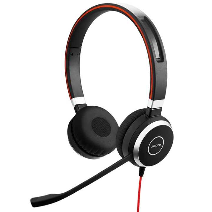 Jabra Evolve 40 UC Stereo Headset Huvudband Svart in de groep COMPUTERS & RANDAPPARATUUR / Computeraccessoires / Koptelefoon bij TP E-commerce Nordic AB (A14858)