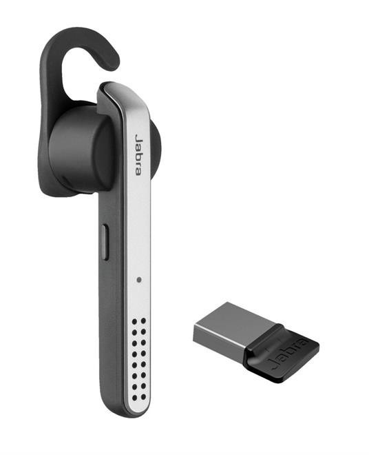 Jabra Stealth UC Headset I öra Micro-USB Bluetooth Svart, Grå, Silver in de groep SMARTPHONE & TABLETS / Overige accessoires / Handsfree auto bij TP E-commerce Nordic AB (A14861)