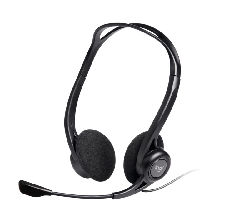 Logitech 960 USB Headset Huvudband Svart in de groep COMPUTERS & RANDAPPARATUUR / Computeraccessoires / Koptelefoon bij TP E-commerce Nordic AB (A14866)