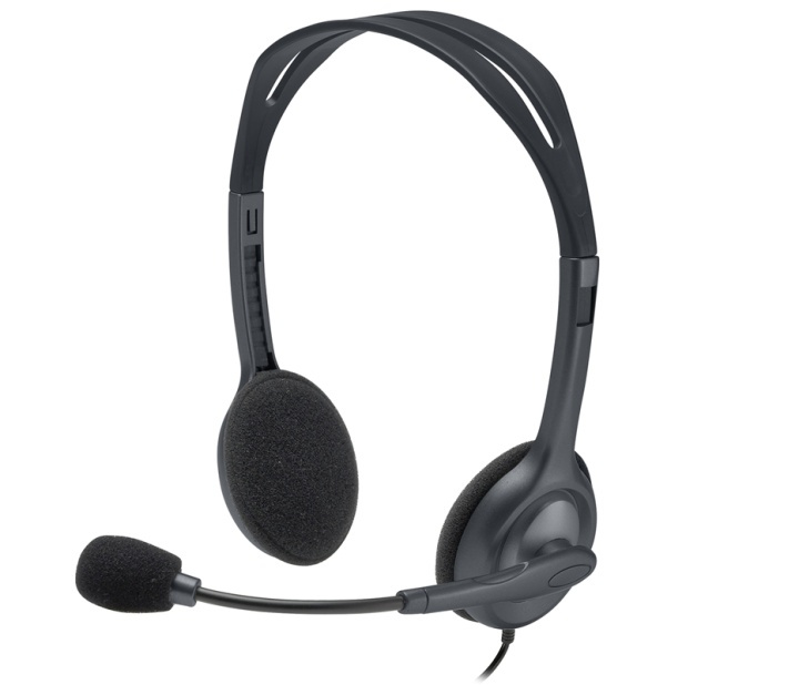 Logitech H111 Headset 3,5 mm kontakt Grå in de groep COMPUTERS & RANDAPPARATUUR / Computeraccessoires / Koptelefoon bij TP E-commerce Nordic AB (A14867)