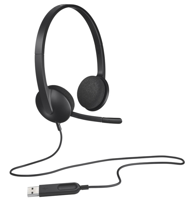 Logitech H340 Headset Huvudband USB Type-A Svart in de groep COMPUTERS & RANDAPPARATUUR / Computeraccessoires / Koptelefoon bij TP E-commerce Nordic AB (A14871)