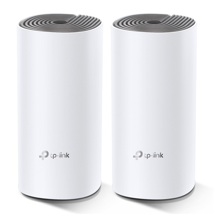 TP-LINK Deco E4 (2-pack) Dual-band (2,4 GHz / 5 GHz) Wi-Fi 5 (802.11ac) Wit, Grijs in de groep COMPUTERS & RANDAPPARATUUR / Netwerk / Routers bij TP E-commerce Nordic AB (A15029)