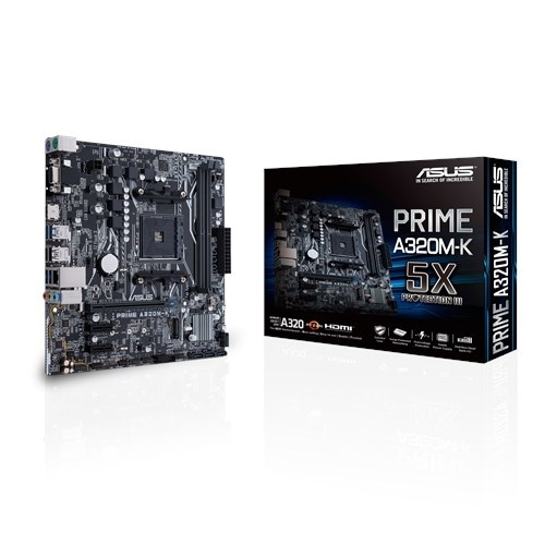 ASUS MB PRIME A320M-K AMD A320 Uttag AM4 micro ATX in de groep COMPUTERS & RANDAPPARATUUR / Computeronderdelen / Moederbord bij TP E-commerce Nordic AB (A15136)