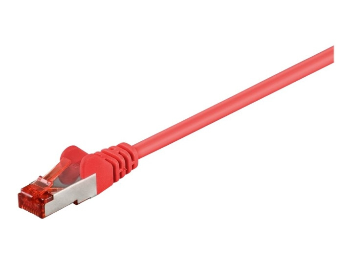 Goobay CAT 6 S/FTP CU 5m, Röd in de groep COMPUTERS & RANDAPPARATUUR / Computerkabels / Netwerkkabels / Cat6 bij TP E-commerce Nordic AB (A15216)