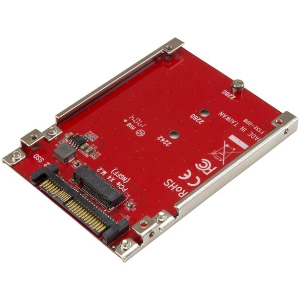 StarTech.com M.2 enhet till U.2 (SFF-8639) värdadapter för M.2 PCIe NVMe SSD-enh in de groep COMPUTERS & RANDAPPARATUUR / Computeronderdelen / Harde schijven / Koeling bij TP E-commerce Nordic AB (A15263)