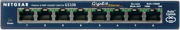 Netgear ProSafe 8-Port Gigabit Desktop Switch Ohanterad in de groep COMPUTERS & RANDAPPARATUUR / Netwerk / Schakelaars / 10/100/1000Mbps bij TP E-commerce Nordic AB (A15270)
