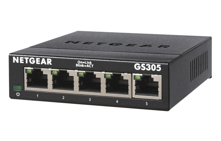Netgear GS305-300PES nätverksswitchar Ohanterad L2 Gigabit Ethernet (10/100/1000 in de groep COMPUTERS & RANDAPPARATUUR / Netwerk / Schakelaars / 10/100/1000Mbps bij TP E-commerce Nordic AB (A15274)
