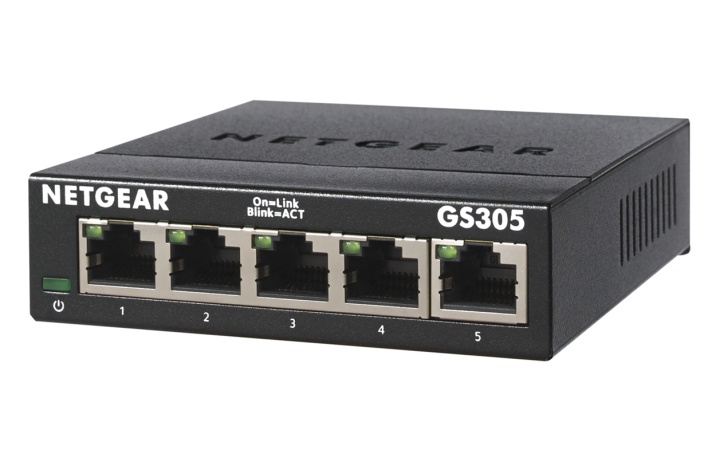 Netgear GS305-300PES nätverksswitchar Ohanterad L2 Gigabit Ethernet (10/100/1000 in de groep COMPUTERS & RANDAPPARATUUR / Netwerk / Schakelaars bij TP E-commerce Nordic AB (A15274)