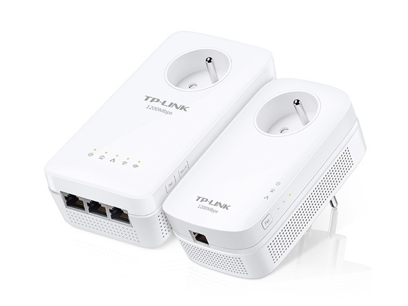 TP-LINK AV1200 1200 Mbit/s Nätverksansluten (Ethernet) Wi-Fi Vit 2 styck in de groep COMPUTERS & RANDAPPARATUUR / Netwerk / Homeplug/Powerline bij TP E-commerce Nordic AB (A15344)