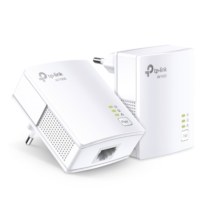 TP-LINK TL-PA7017 KIT 1000 Mbit/s Nätverksansluten (Ethernet) Vit 2 styck in de groep COMPUTERS & RANDAPPARATUUR / Netwerk / Homeplug/Powerline bij TP E-commerce Nordic AB (A15347)