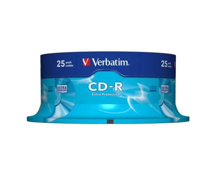 Verbatim CD-R Extra Protection 700 MB 25 styck in de groep HOME ELECTRONICS / Opslagmedia / CD/DVD/BD-schijven / CD-R bij TP E-commerce Nordic AB (A15421)