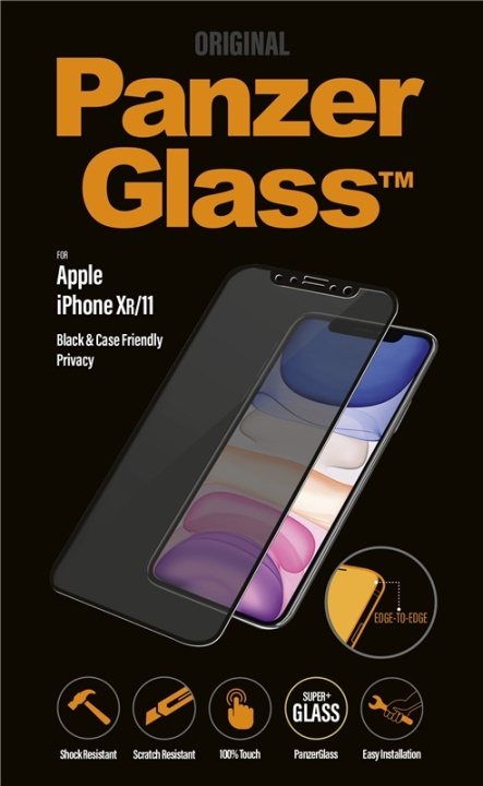 PanzerGlass P2665 skärmskydd Apple 1 styck in de groep SMARTPHONE & TABLETS / Mobielbescherming / Apple / iPhone XR / Screen Protectors bij TP E-commerce Nordic AB (A15457)