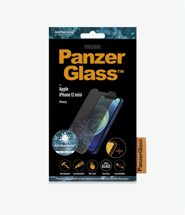 PanzerGlass P2707 skärmskydd Apple 1 styck in de groep SMARTPHONE & TABLETS / Mobielbescherming / Apple / iPhone 12 Mini / Screen Protectors bij TP E-commerce Nordic AB (A15490)