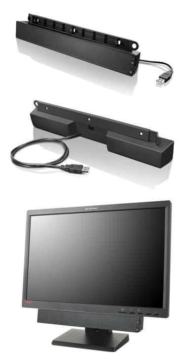 Lenovo USB Soundbar Svart 2.0 kanaler 2,5 W in de groep HOME ELECTRONICS / Audio & Beeld / Thuisbioscoop, Hifi en Draagbaar / Bluetooth-zenders bij TP E-commerce Nordic AB (A15511)