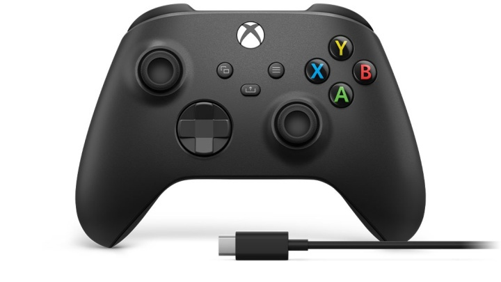 Microsoft Xbox Wireless Controller + USB-C Cable Svart Spelplatta Analog / Digit in de groep HOME ELECTRONICS / Spelconsoles en accessoires / Xbox Series X bij TP E-commerce Nordic AB (A15518)