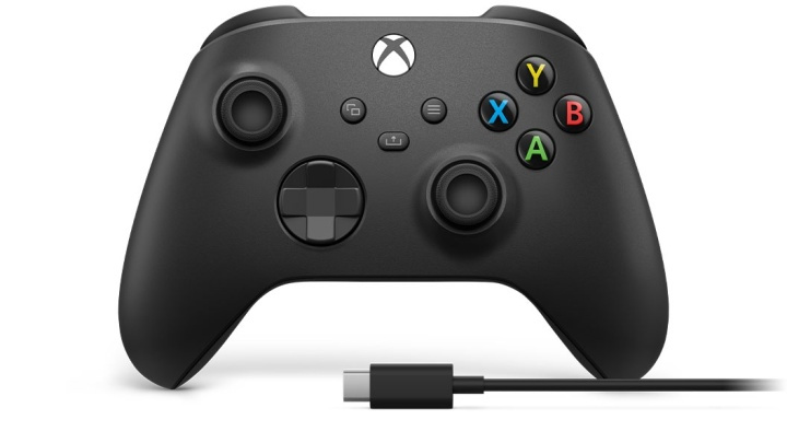 Microsoft Xbox Wireless Controller + USB-C Cable Svart Spelplatta Analog / Digit in de groep HOME ELECTRONICS / Spelconsoles en accessoires / Xbox One / Accessoires bij TP E-commerce Nordic AB (A15518)