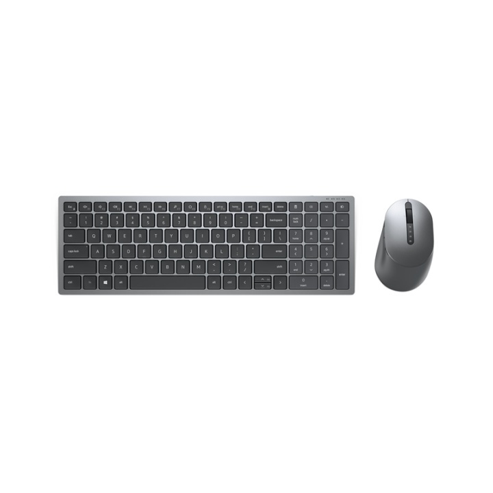 DELL KM7120W tangentbord Trådlös RF + Bluetooth QWERTY Nordic Grå, Titan in de groep COMPUTERS & RANDAPPARATUUR / Muizen en toetsenborden / Toetsenborden / Draadloos bij TP E-commerce Nordic AB (A15613)