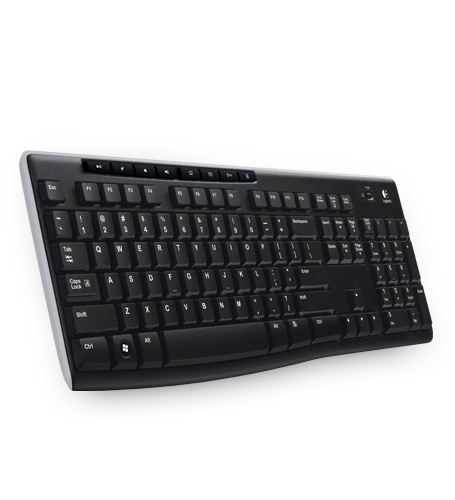 Logitech K270 tangentbord RF Trådlös QWERTY Svart in de groep COMPUTERS & RANDAPPARATUUR / Muizen en toetsenborden / Toetsenborden / Draadloos bij TP E-commerce Nordic AB (A15624)