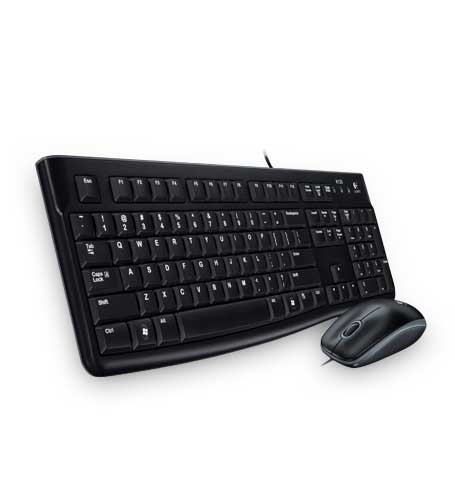 Logitech MK120 tangentbord USB QWERTY Nordiska språk Svart in de groep COMPUTERS & RANDAPPARATUUR / Muizen en toetsenborden / Toetsenborden / Met kabel bij TP E-commerce Nordic AB (A15625)