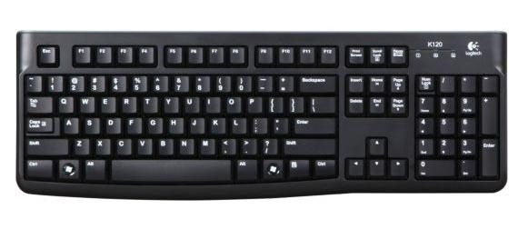 Logitech K120 Nordic tangentbord USB Svart in de groep COMPUTERS & RANDAPPARATUUR / Muizen en toetsenborden / Toetsenborden / Draadloos bij TP E-commerce Nordic AB (A15628)