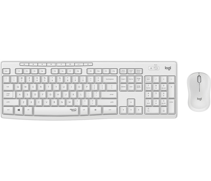 Logitech MK295 Silent Wireless Combo - OFF WHITE NORDIC in de groep COMPUTERS & RANDAPPARATUUR / Muizen en toetsenborden / Toetsenborden / Pakket bij TP E-commerce Nordic AB (A15633)