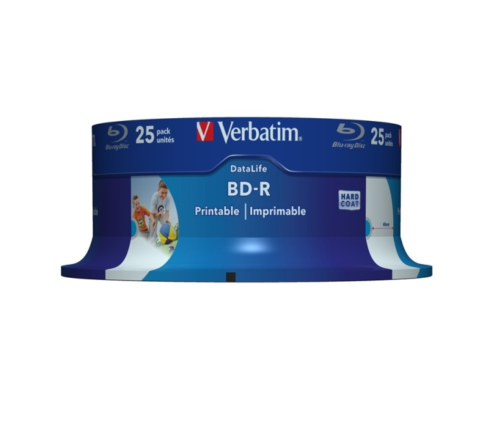 Verbatim 43811 tomma Blu-Ray-diskar BD-R 25 GB 25 styck in de groep HOME ELECTRONICS / Opslagmedia / CD/DVD/BD-schijven / Cd/dvd-opslag bij TP E-commerce Nordic AB (A15673)