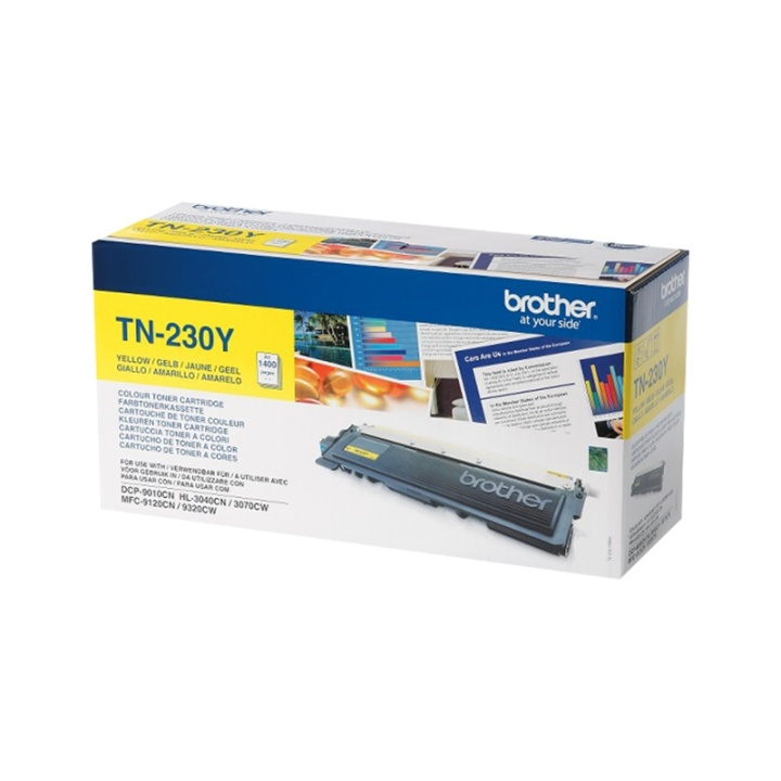 Brother TN-230Y Tonerkassett 1 styck Original Gul in de groep COMPUTERS & RANDAPPARATUUR / Printers & Accessoires / Inkt & Toner / Toner / Brother bij TP E-commerce Nordic AB (A15691)