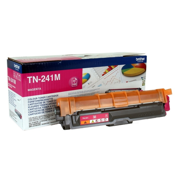 Brother TN-241M Tonerkassett 1 styck Original Magenta in de groep COMPUTERS & RANDAPPARATUUR / Printers & Accessoires / Inkt & Toner / Toner / Brother bij TP E-commerce Nordic AB (A15697)