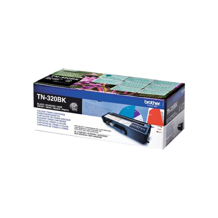 Brother TN320BK Tonerkassett 1 styck Original Svart in de groep COMPUTERS & RANDAPPARATUUR / Printers & Accessoires / Inkt & Toner / Toner / Brother bij TP E-commerce Nordic AB (A15712)