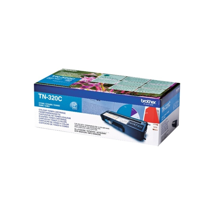 Brother TN-320C Tonerkassett 1 styck Original Cyan in de groep COMPUTERS & RANDAPPARATUUR / Printers & Accessoires / Inkt & Toner / Toner / Brother bij TP E-commerce Nordic AB (A15713)