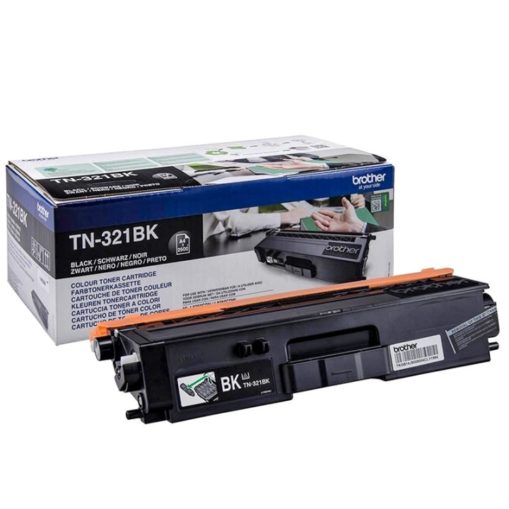 Brother TN-321BK Tonerkassett 1 styck Original Svart in de groep COMPUTERS & RANDAPPARATUUR / Printers & Accessoires / Inkt & Toner / Toner / Brother bij TP E-commerce Nordic AB (A15716)