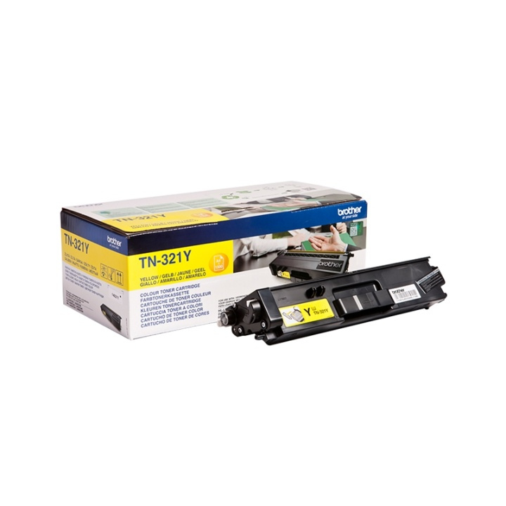 Brother TN-321Y Tonerkassett 1 styck Original Gul in de groep COMPUTERS & RANDAPPARATUUR / Printers & Accessoires / Inkt & Toner / Toner / Brother bij TP E-commerce Nordic AB (A15719)