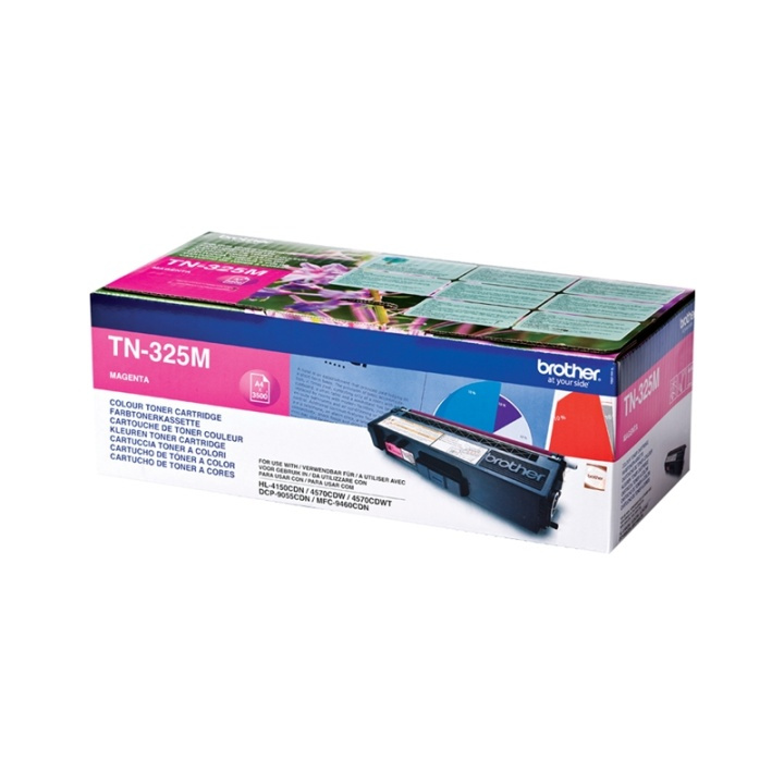 Brother TN-325M Tonerkassett 1 styck Original Magenta in de groep COMPUTERS & RANDAPPARATUUR / Printers & Accessoires / Inkt & Toner / Toner / Brother bij TP E-commerce Nordic AB (A15721)