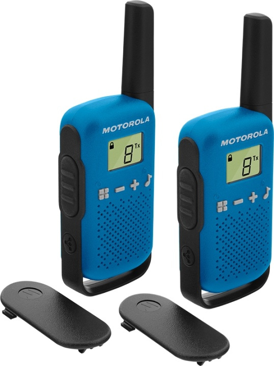 Motorola TALKABOUT T42 tvåvägsradio 16 kanaler Svart, Blå in de groep SPORT, VRIJE TIJD & HOBBY / Buitenrecreatie / Walkietalkies bij TP E-commerce Nordic AB (A15937)