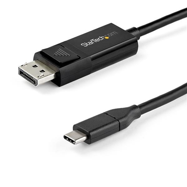 StarTech.com 2 m USB-C till DisplayPort 1.4-kabel - dubbelriktad in de groep COMPUTERS & RANDAPPARATUUR / Computerkabels / DisplayPort / Kabels bij TP E-commerce Nordic AB (A15992)