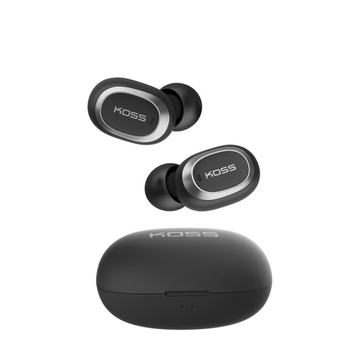 KOSS Headphone True Wireless TWS250i Mic Black in de groep HOME ELECTRONICS / Audio & Beeld / Koptelefoon & Accessoires / Koptelefoon bij TP E-commerce Nordic AB (A16421)