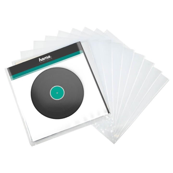 HAMA LP Sleeve Outer 10-pack in de groep HOME ELECTRONICS / Opslagmedia / CD/DVD/BD-schijven / Cd/dvd-opslag bij TP E-commerce Nordic AB (A16427)