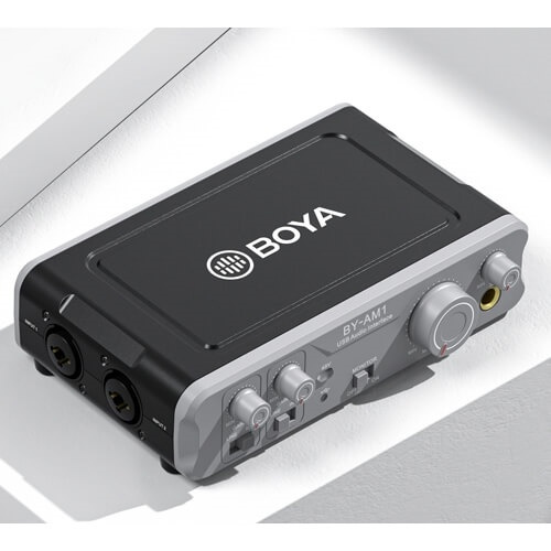 BOYA Mixer Audio BY-AM1 XLR 2-Kanals in de groep HOME ELECTRONICS / Audio & Beeld / Handmicrofoons bij TP E-commerce Nordic AB (A16532)
