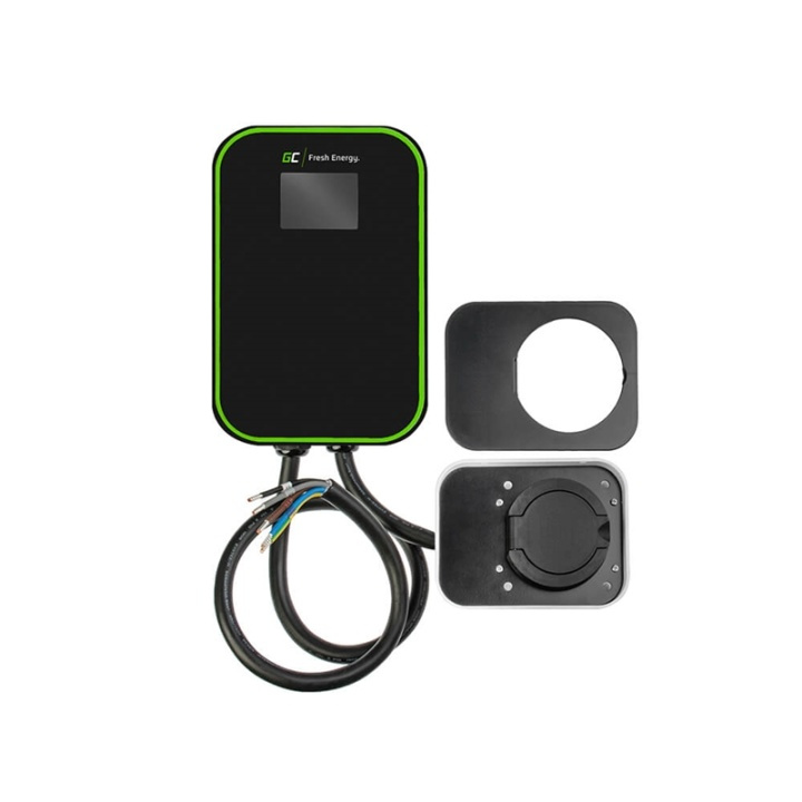 GREENCELL EV ChargeBox with Socket EV15RFID Typ2 22kW 32A LCD Black IP66 RFID in de groep AUTO / Laadkabels & Oplaadboxen voor Elektrische auto bij TP E-commerce Nordic AB (A16547)